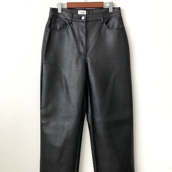 Wilfred Aritzia Black Melina Faux Leather Pants - Picture 2 of 13